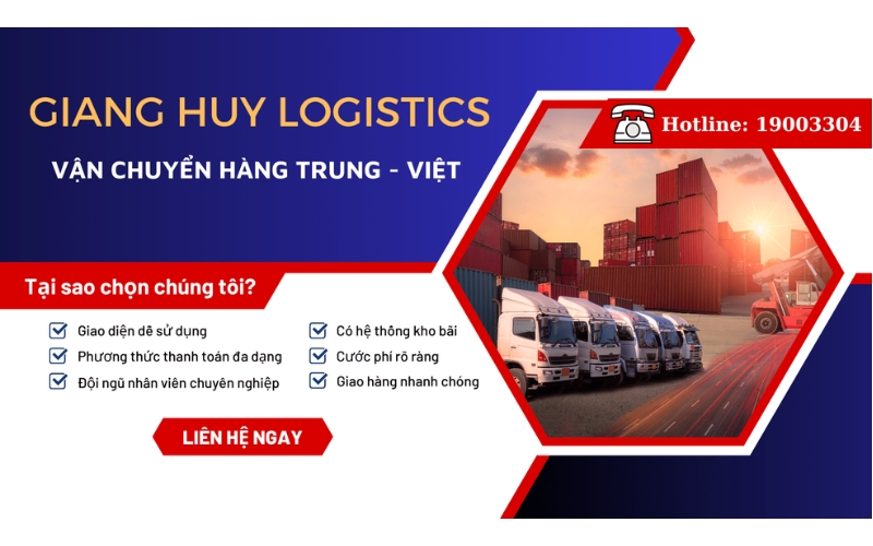 Đơn vị nhập hàng hộ Giang Huy Logistics