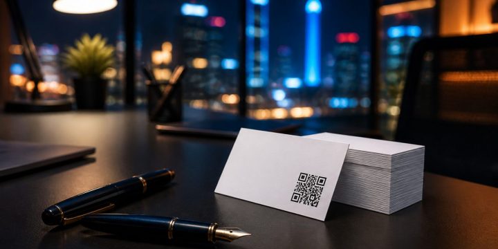 Danh thiếp mã QR: khách lưu liên hệ sau một lần quét